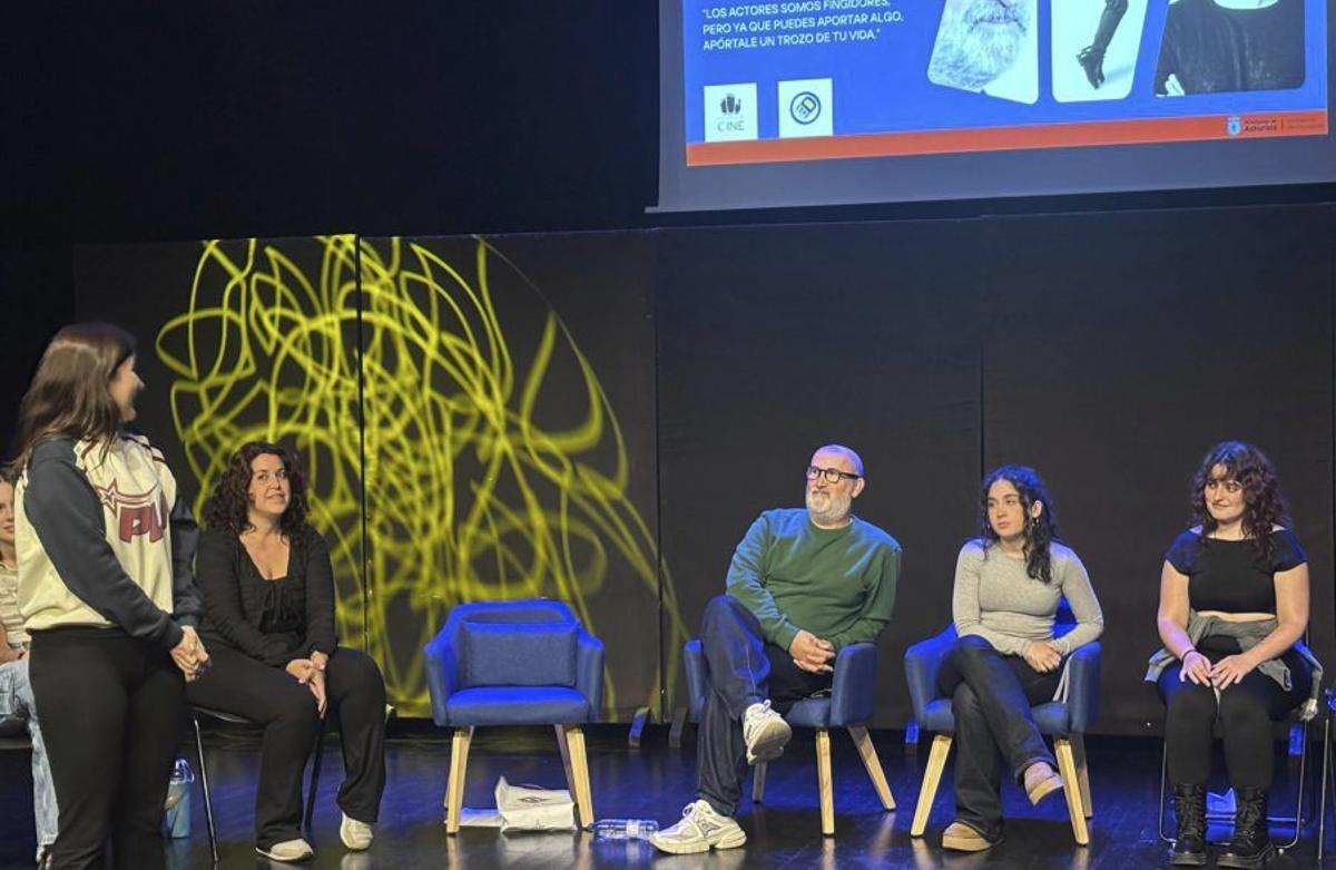 Cámara, en la Escuela de Arte Dramático.  | CEDIDA A LNE