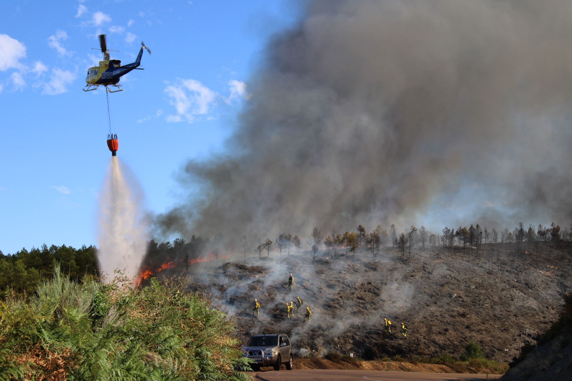 Incendio en Pedralba.