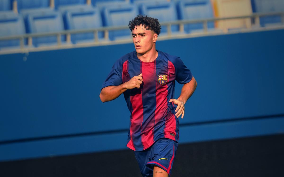 Jan Virgili con la camiseta del Barça Atlétic