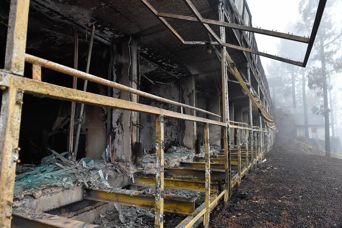 Habitaciones del parador de Tejeda afectadas por ...