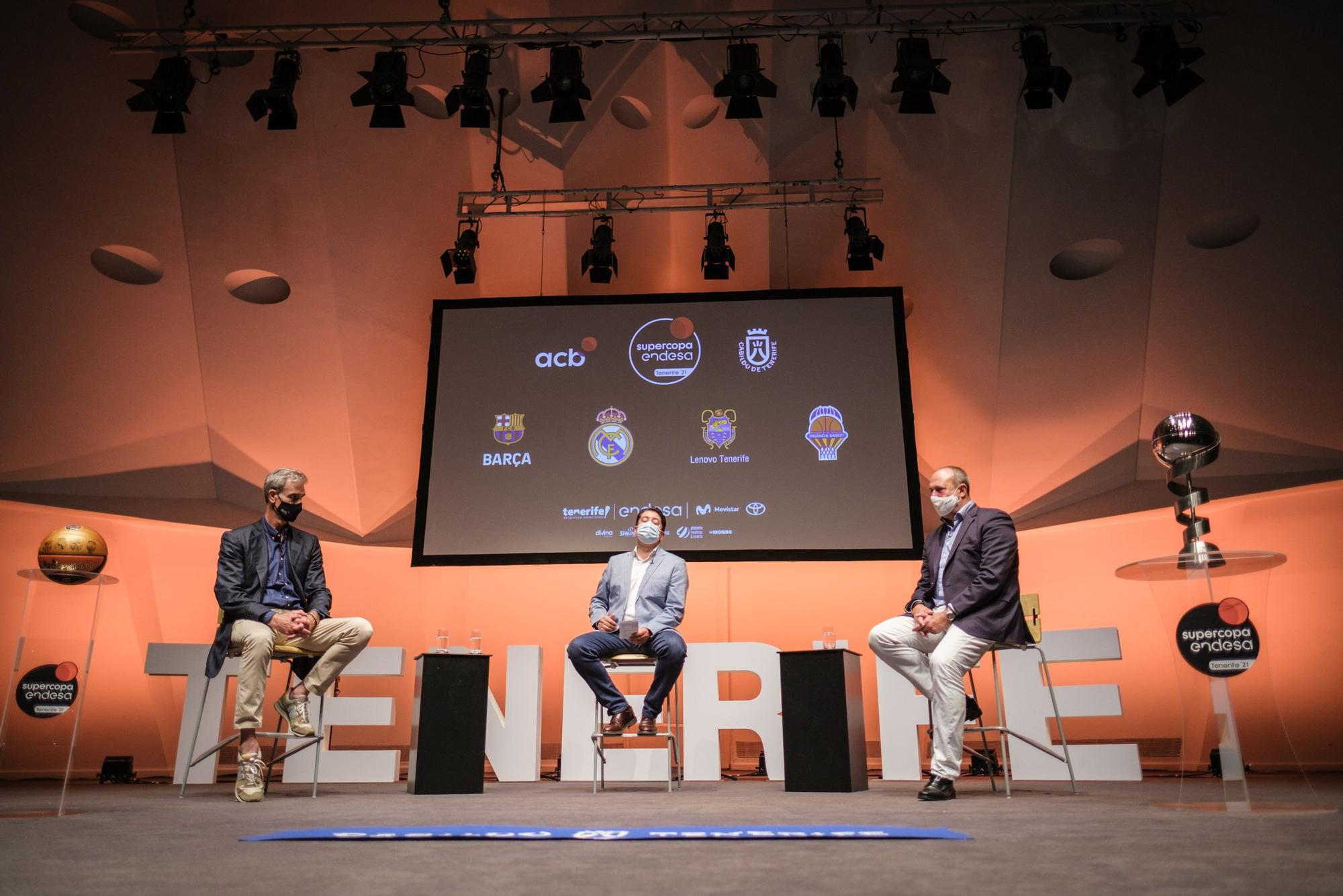 Presentación de la Supercopa de baloncesto en Tenerife