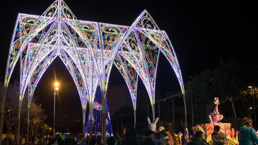 Luces navideñas de Ibiza.