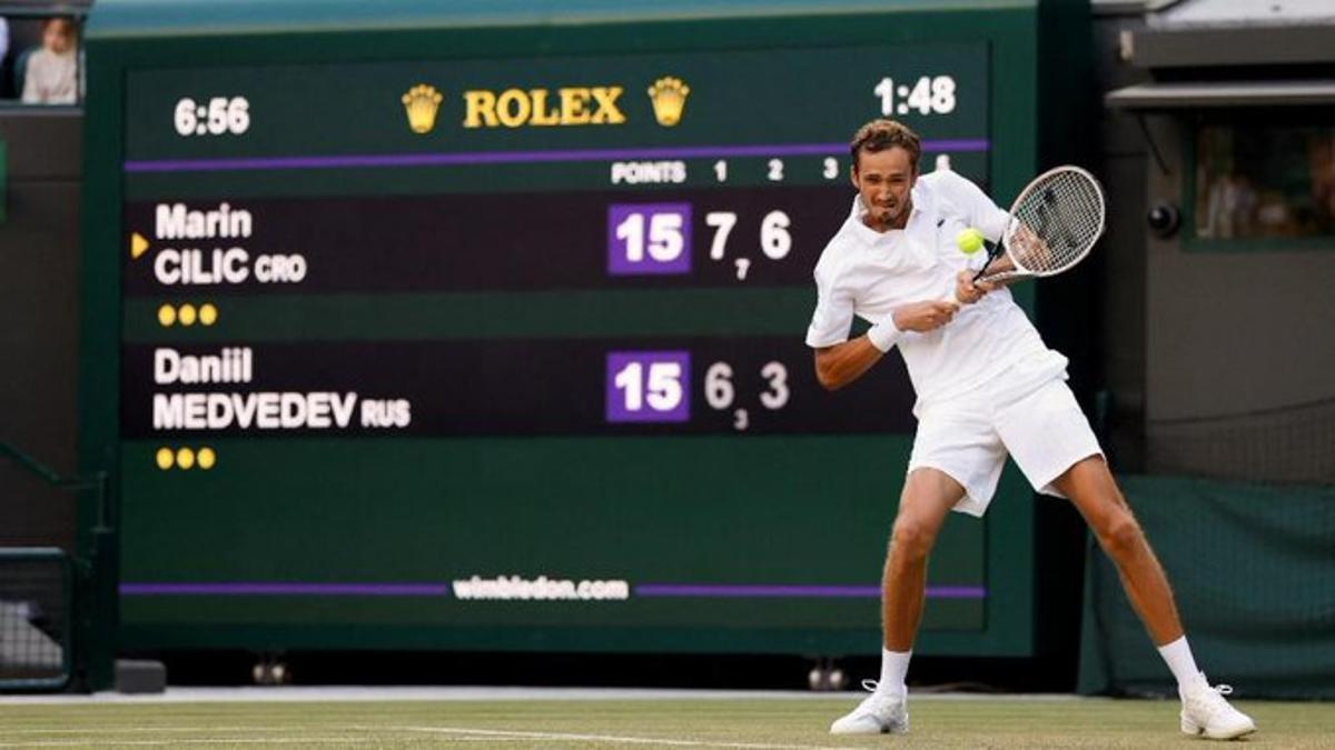 Daniil Medvedev, en Wimbledon.