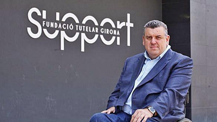 El director de la Fundació Support, Josep Maria Soler, a les seves instal·lacions a Girona.