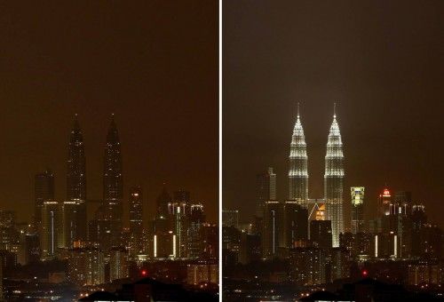 Kuala Lumpur. Hora del Planeta