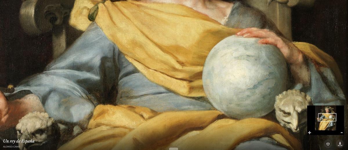 El Museo del Prado juega en su publicación con la similitud entre el orbe azulado y una pelota de fútbol actual