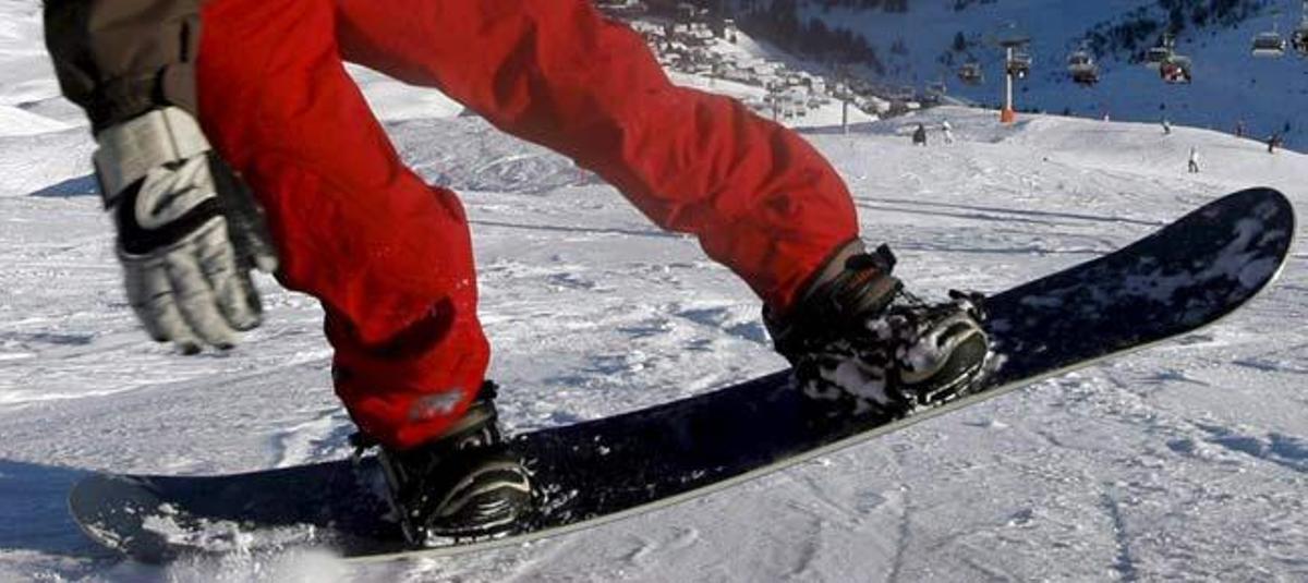 Las botas, imprescindibles para la practica del snowboard.