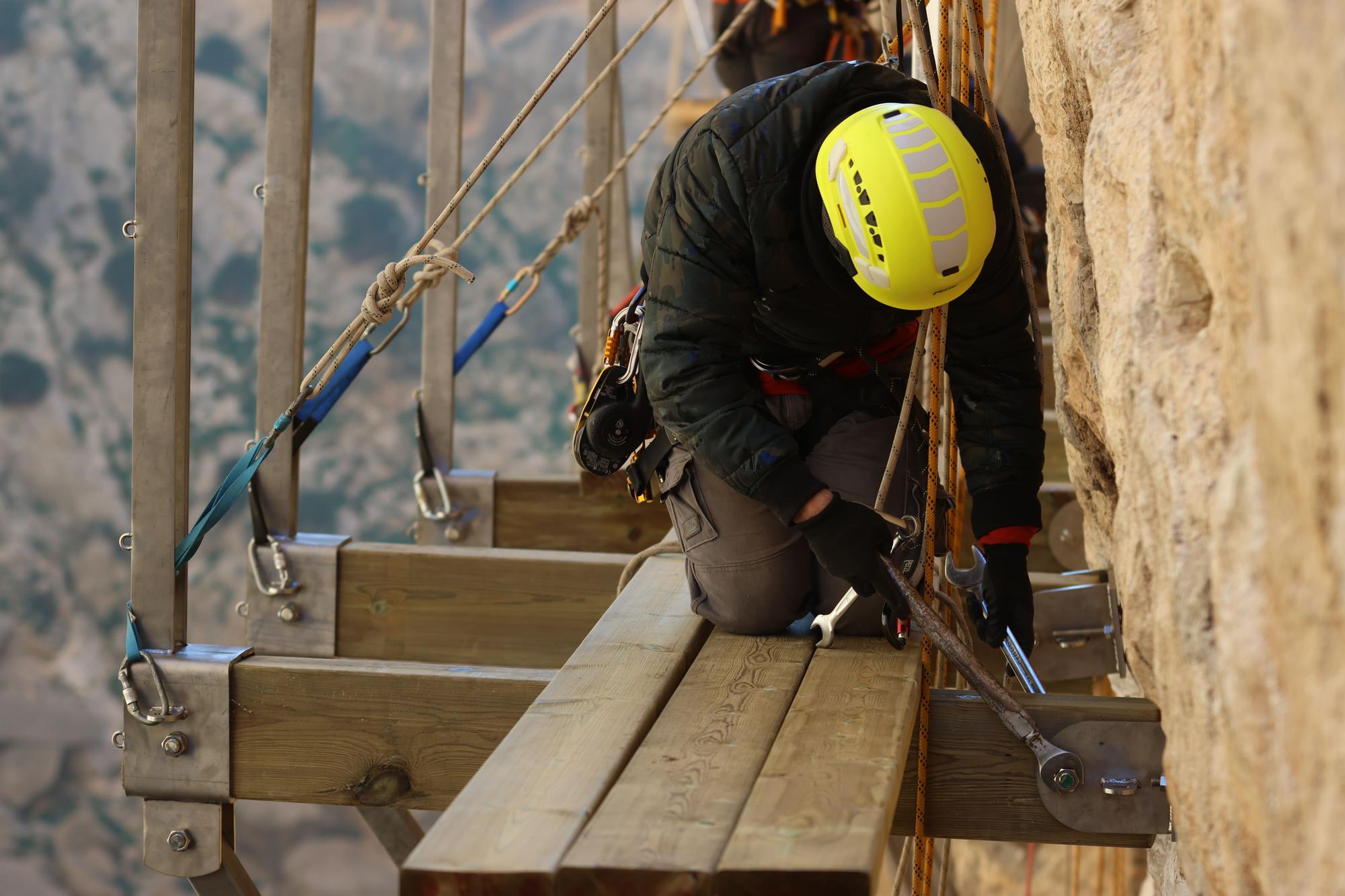 El Caminito del Rey reabre mañana su recorrido habitual tras los daños por los desprendimientos