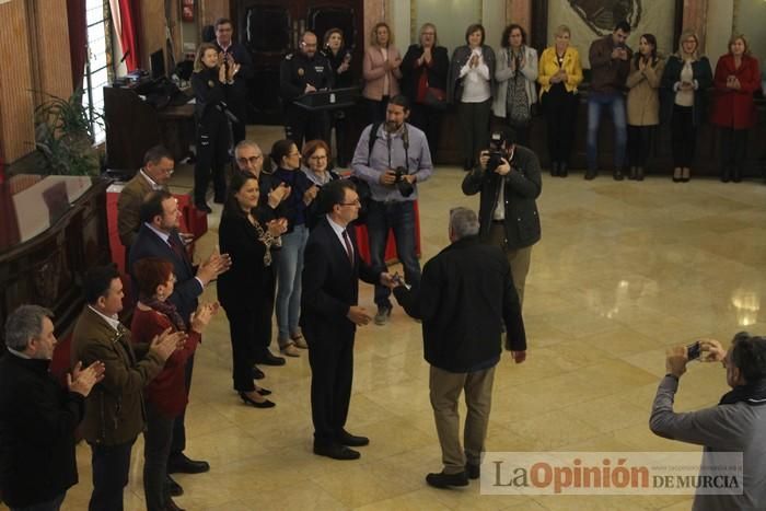 Homenaje a los policías locales jubilados en Murcia