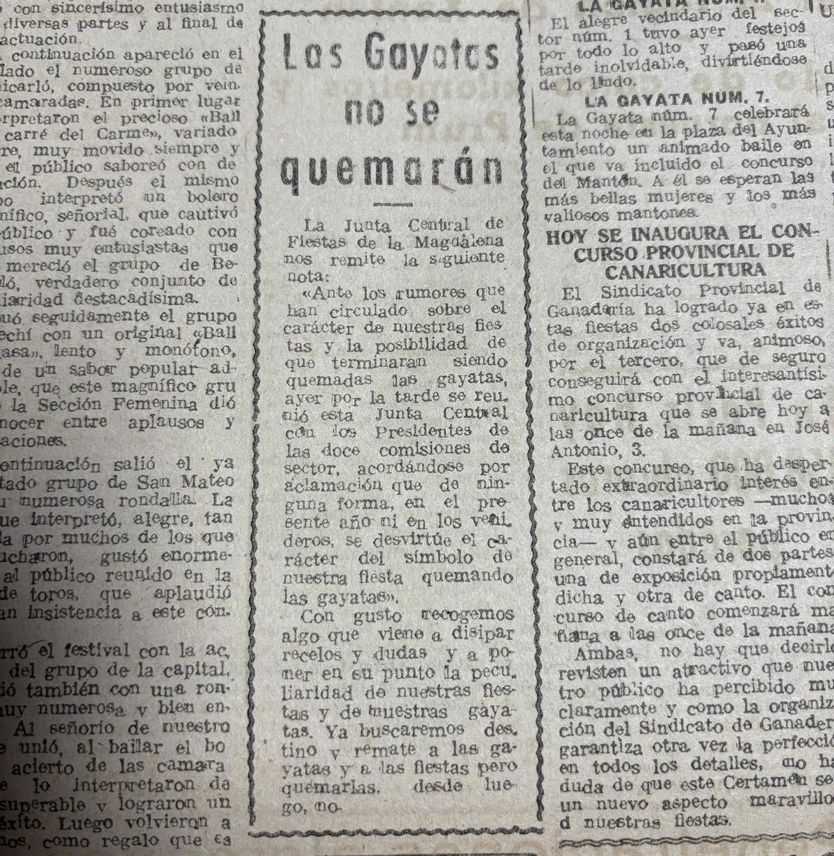 Mediterráneo es fa ressó d'un comunicat de la Junta Central.