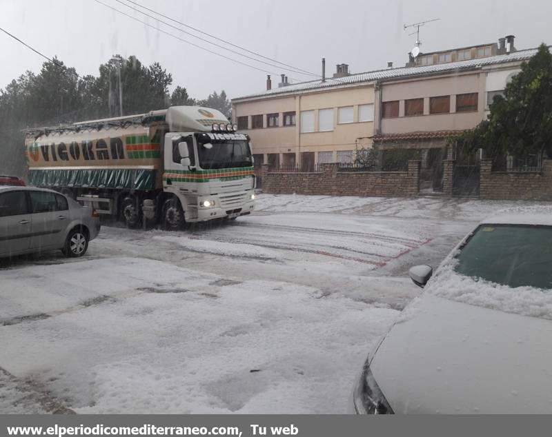 Espectacular tormenta de granizo en Vilafranca