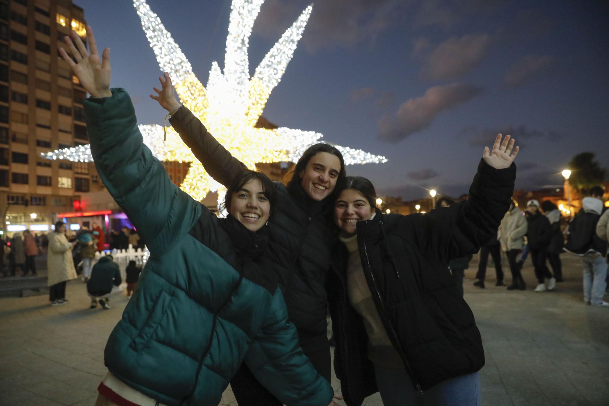 Encendido de las luces navideñas en Gijón