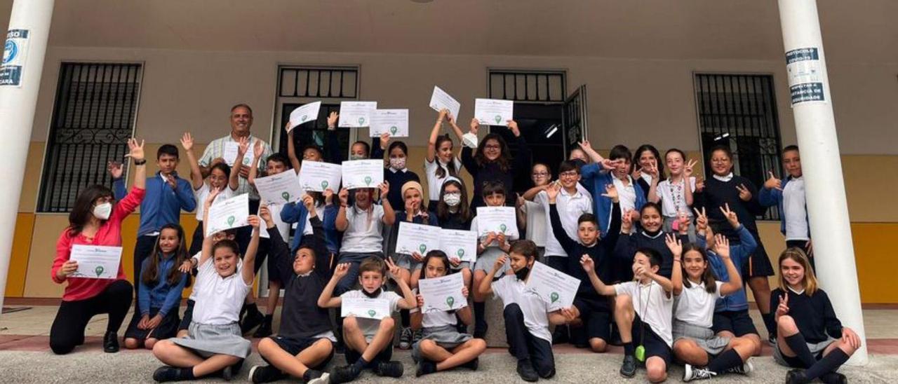 Alumnos de 3º de E.P. Casa de la Virgen de Cangas.