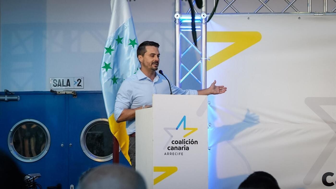 Acto de proclamación de Echedey Eugenio como secretario de CC en Arrecife