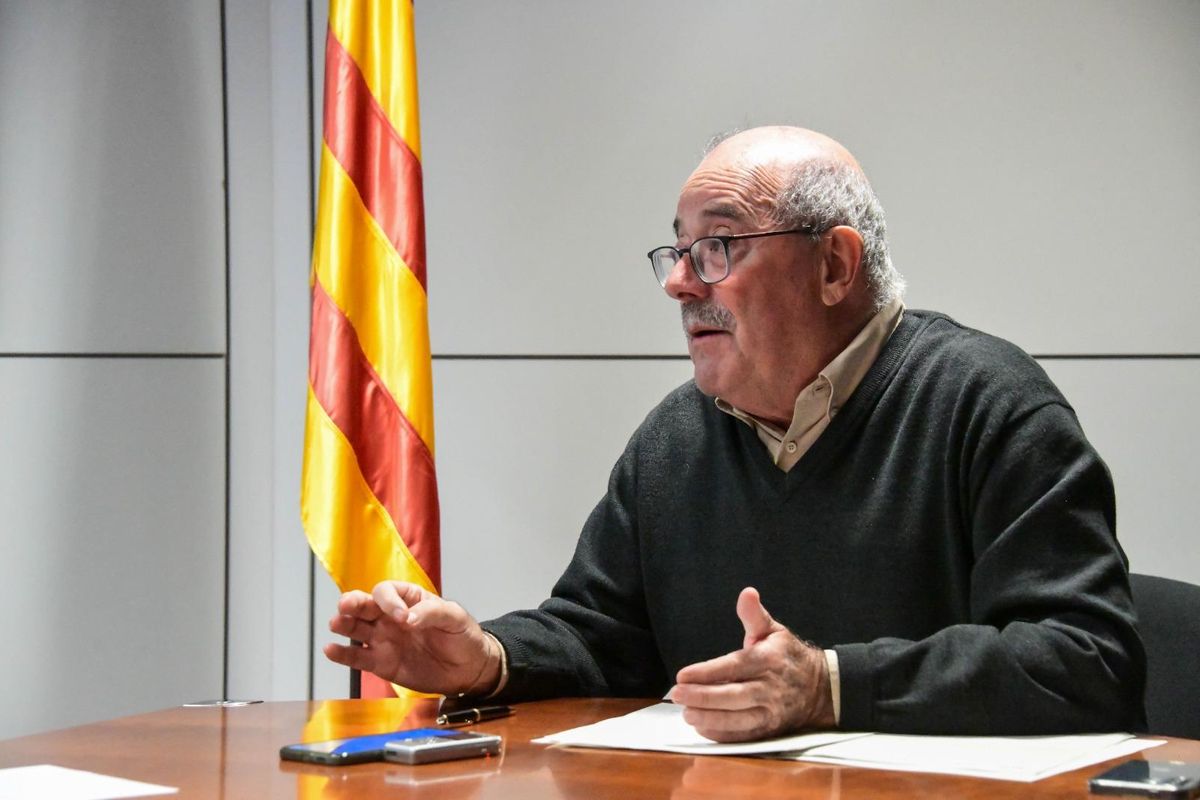 Manel Nadal, secretari de Mobilitat, durant l'entrevista
