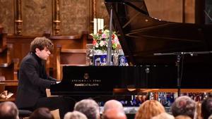 El pianista Albert Cano regresó a Montserrat para ofrecer un recital de piano en el marco del Festival de Música del Mil·lenari