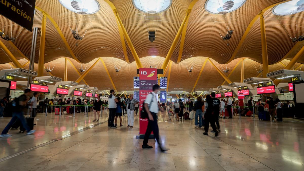 Una imagen de la T4 del Aeropuerto de Barajas.