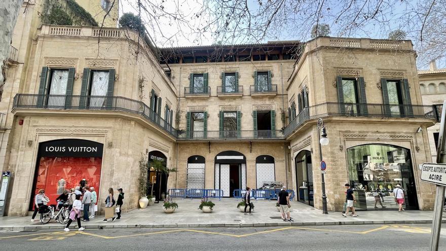 Tiendas de lujo en Palma: Louis Vuitton levanta el telón de su nuevo espacio comercial en el edificio histórico de Can Alomar