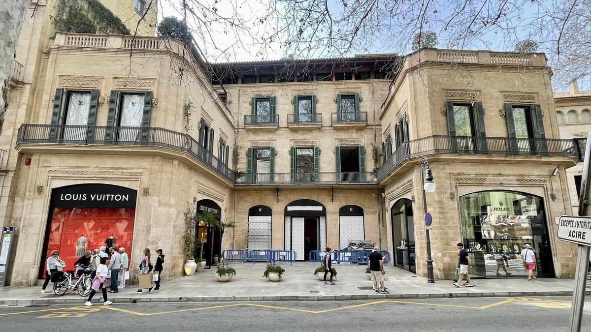 Así ha quedado la tienda de Louis Vuitton en Palma tras las obras de ampliación