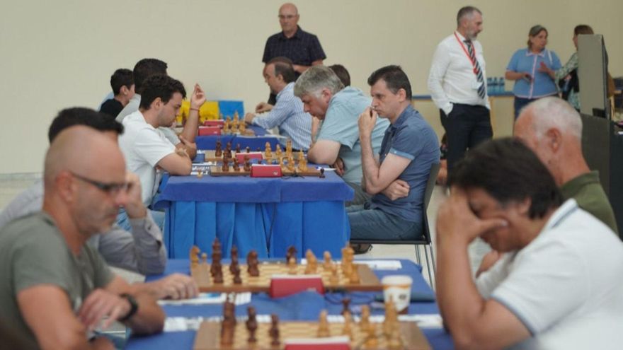 Jugadores de ajedrez, durante las primeras rondas del torneo. | C. D. C.