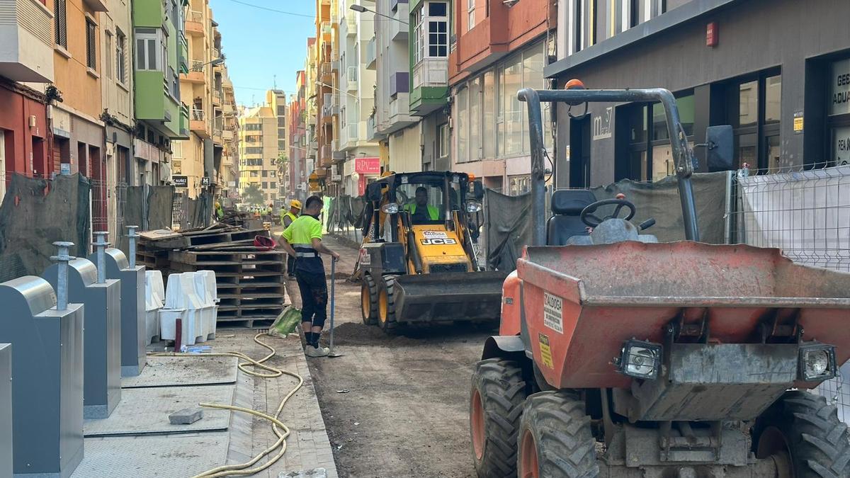 stado de la calle de La Rosa, a la altura del Hogar Escuela y del colegio público.