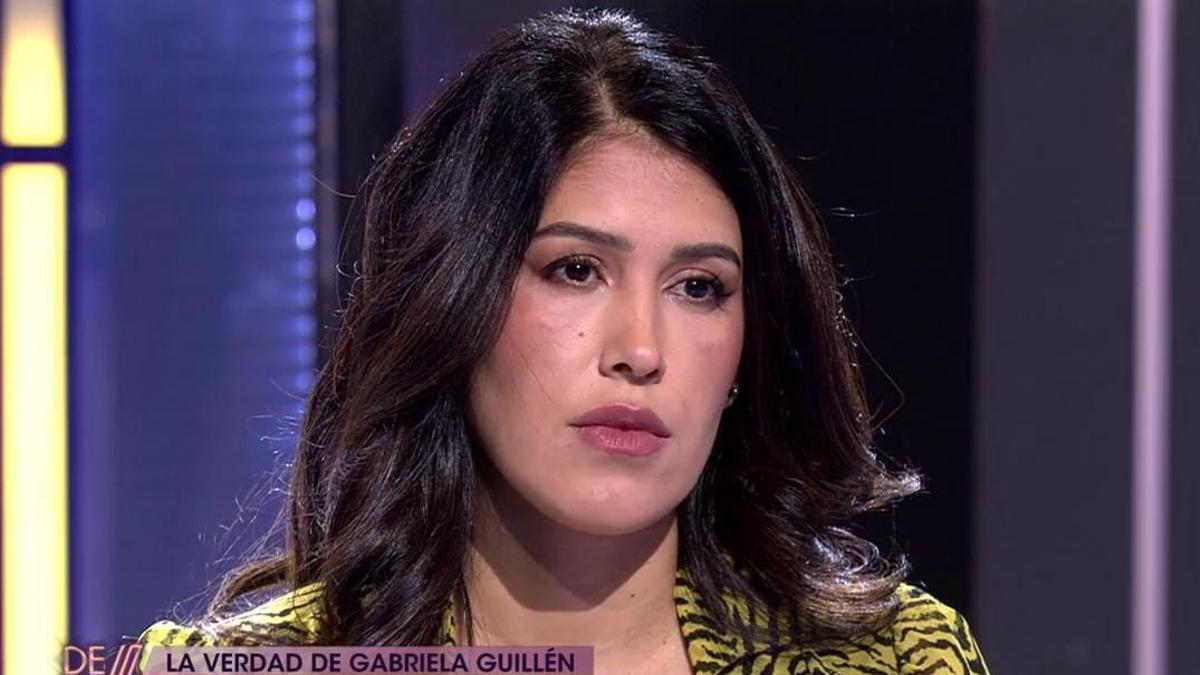 Gabriela Guillén, en el plató de 'De viernes'