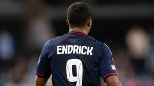 Endrick, en el partido de Europa League ante el Celta