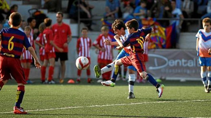 La final benjamí la va guanyar el Barça sobre el Gimnàstic de Manresa per un global de 3 a 0