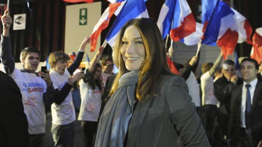 La primera dama francesa, Carla Bruni.