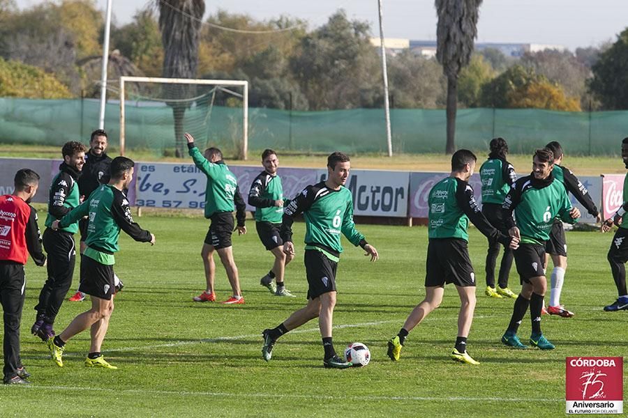 Primer entrenamiento de Luis Carrión.