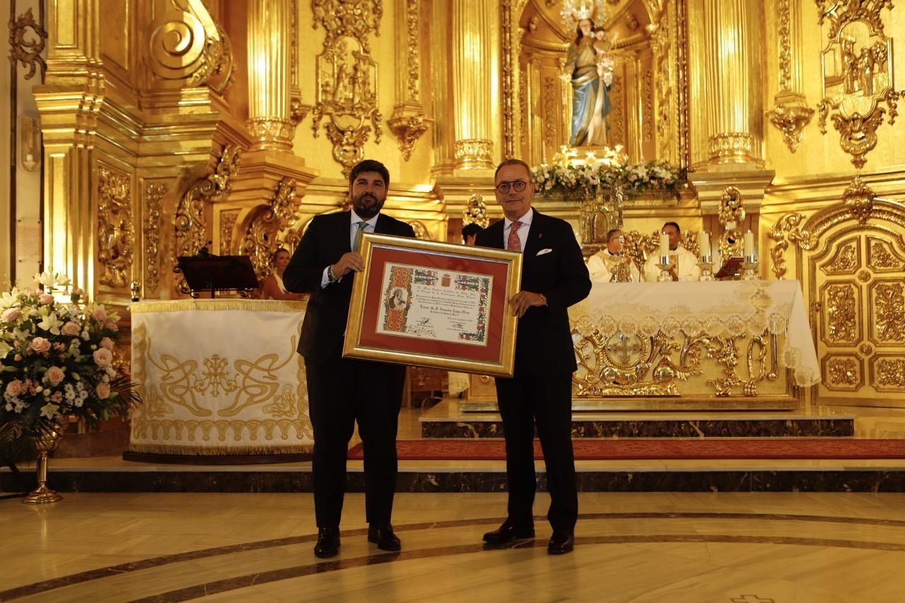 Así ha sido el nombramiento de Fernando López Miras como Mayordomo de Honor del Paso Blanco de Lorca