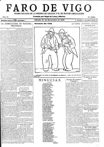 As «Cousas» de Castelao en Faro de Vigo