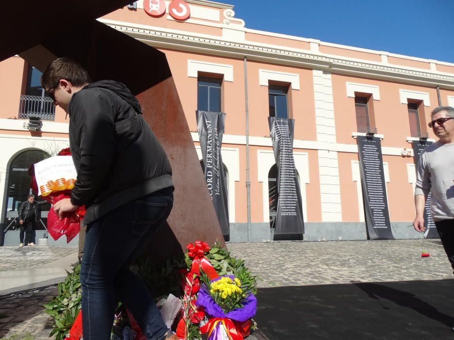 Homenaje a las víctimas del bombardeo franquista en Xàtiva