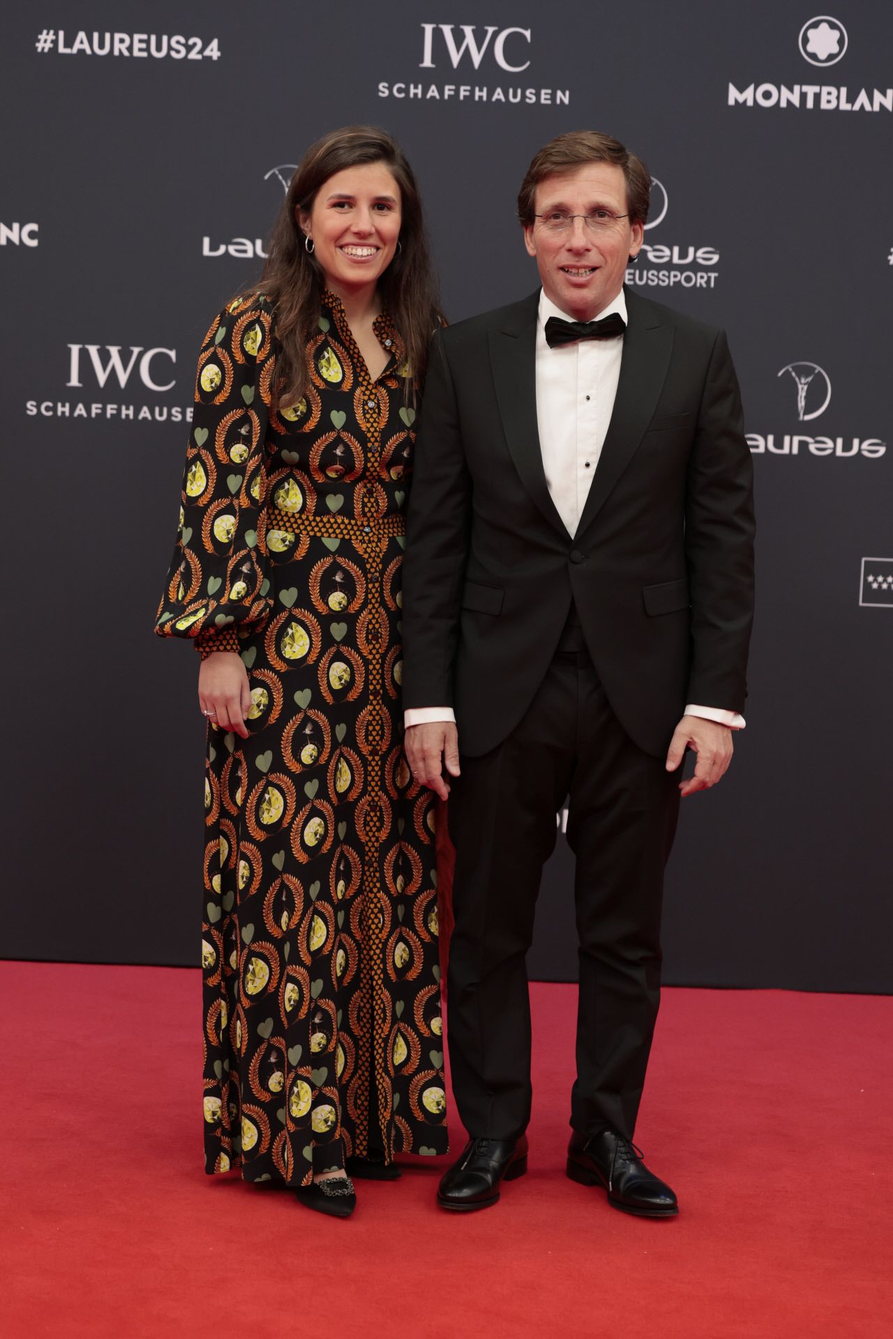 Teresa Urquijo y José Luis Martínez-Almeida posando en los Premios Laureus