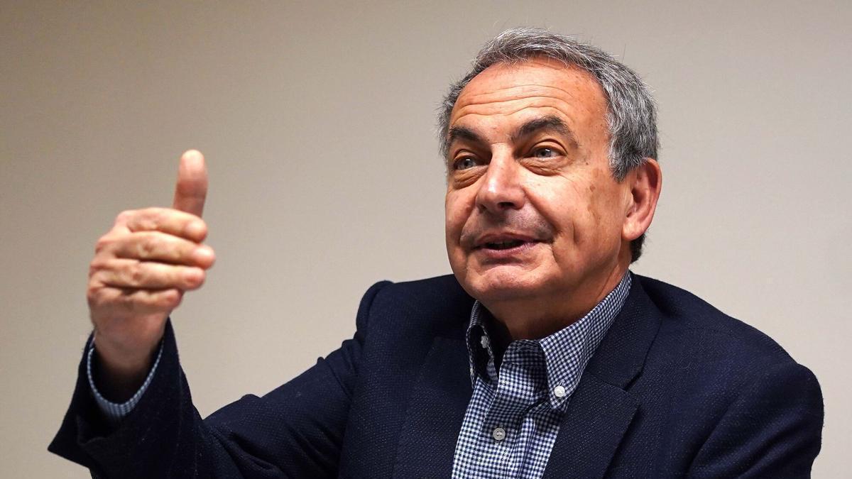 José Luis Rodríguez Zapatero durante una entrevista en 2024.