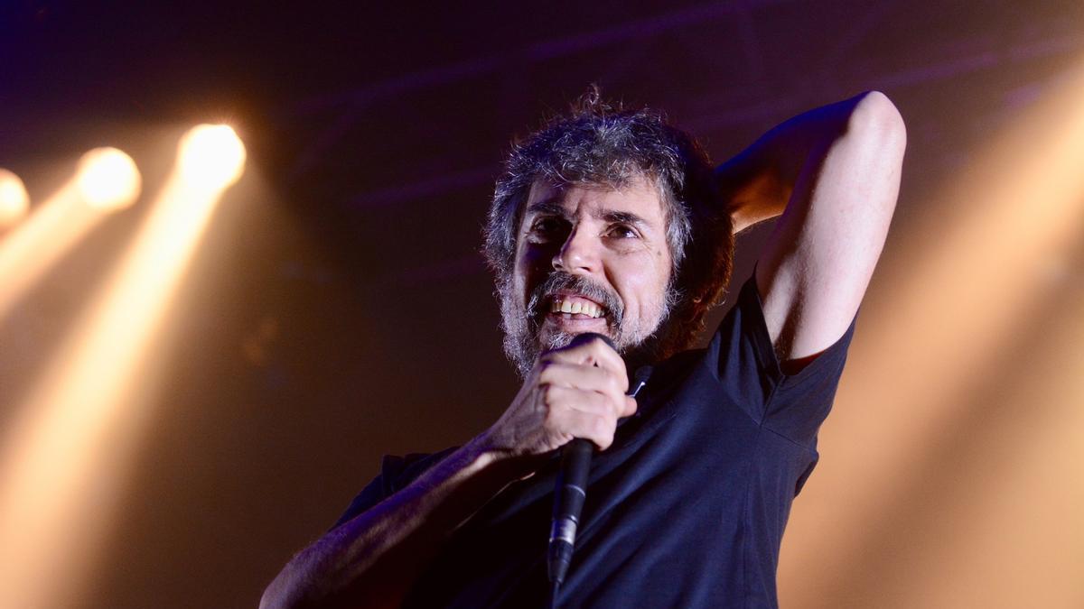 Iván Ferreiro, durante un concierto en Pontevedra en 2019