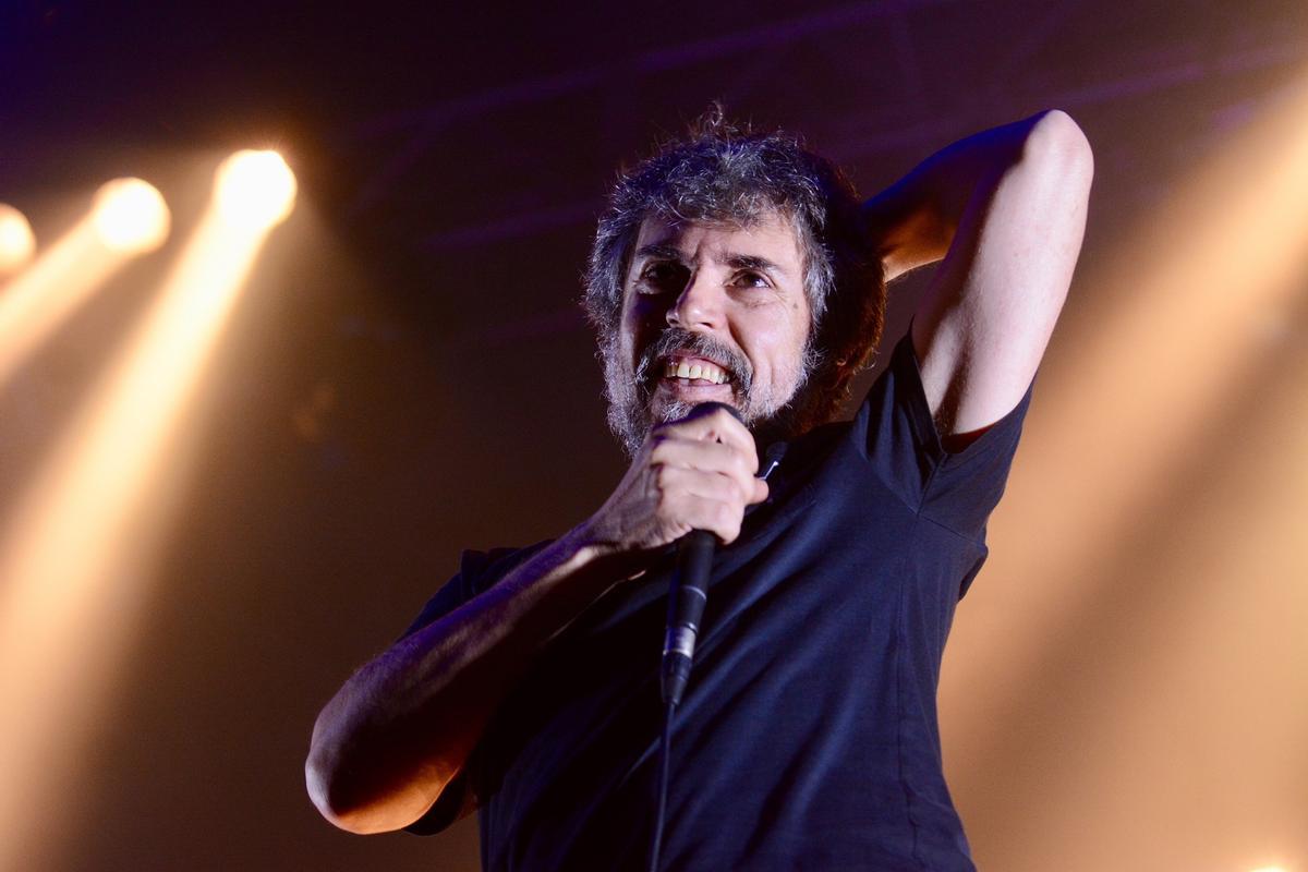 Iván Ferreiro, durante un concierto en Pontevedra en 2019