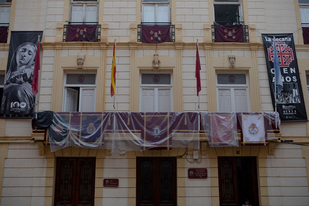 La cancelación de la procesión del Domingo de Ramos en Cartagena en imágenes