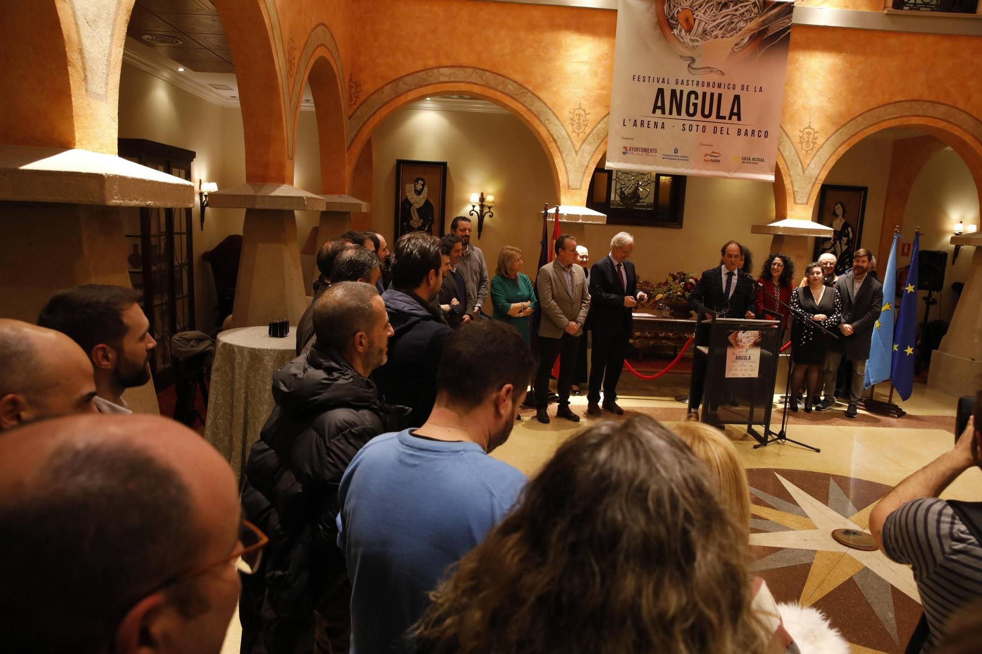 EN IMÁGENES: Así ha sido la presentación del Festival Gastronómico de la Angula en Soto del Barco