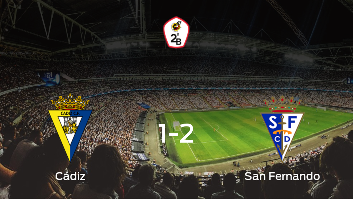 El San Fernando logra una ajustada victoria ante el Cádiz B (1-2)