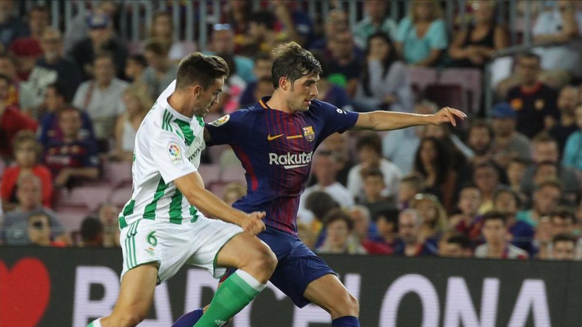 Sergi Roberto cuajó un gran partido ante el Betis