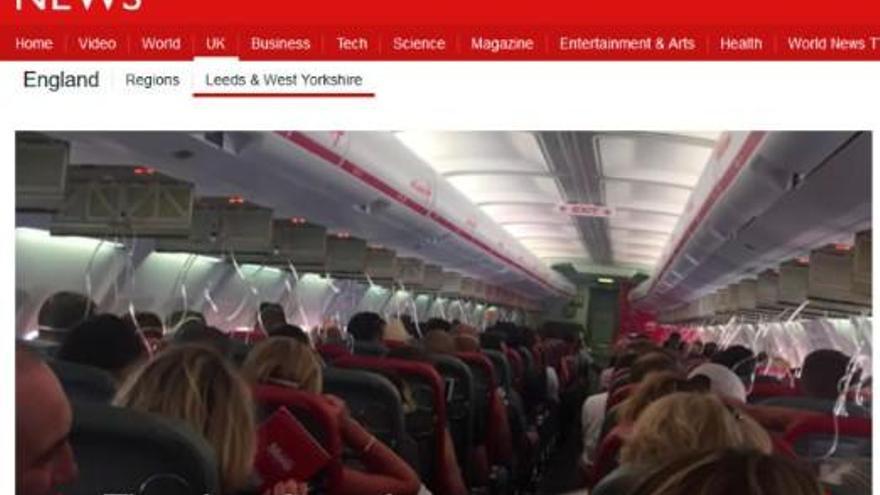 Pánico en un vuelo a Ibiza por una descompresión en cabina