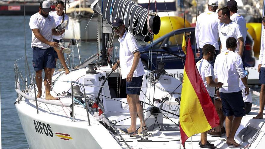 Don Felipe compite por segundo día en la Copa del Rey