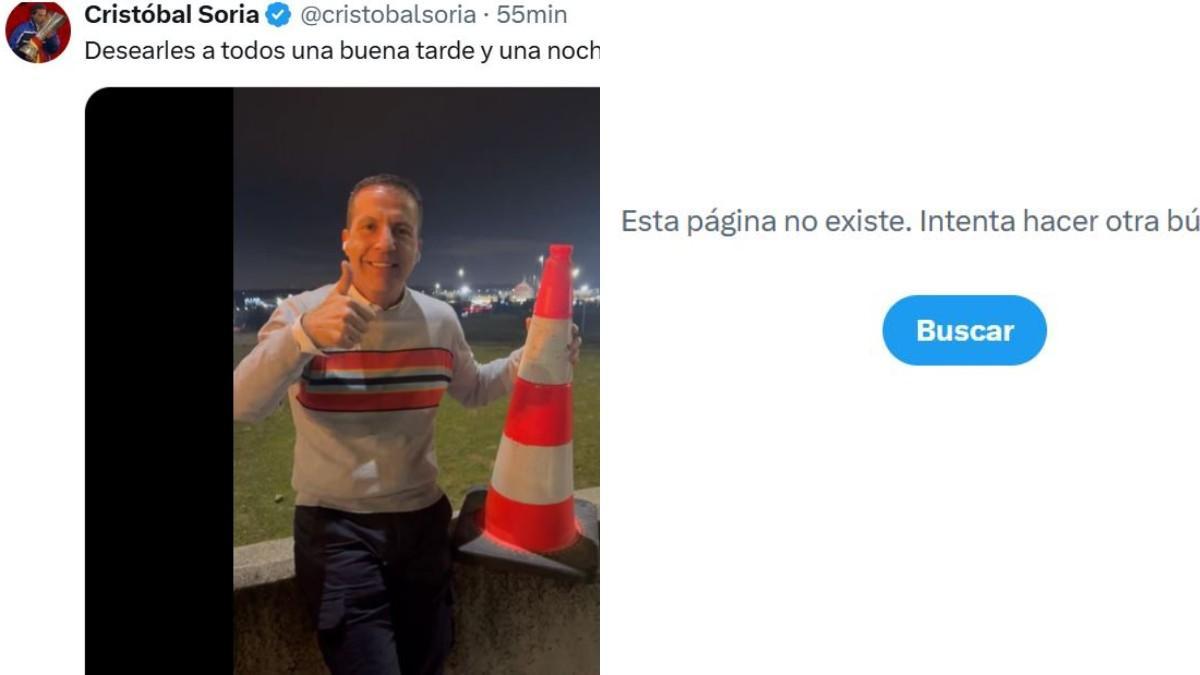 Cristóbal Soria se tira para atrás