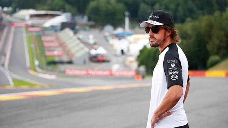 El nou motor d&#039;Alonso es trenca a Spa-Francorchamps