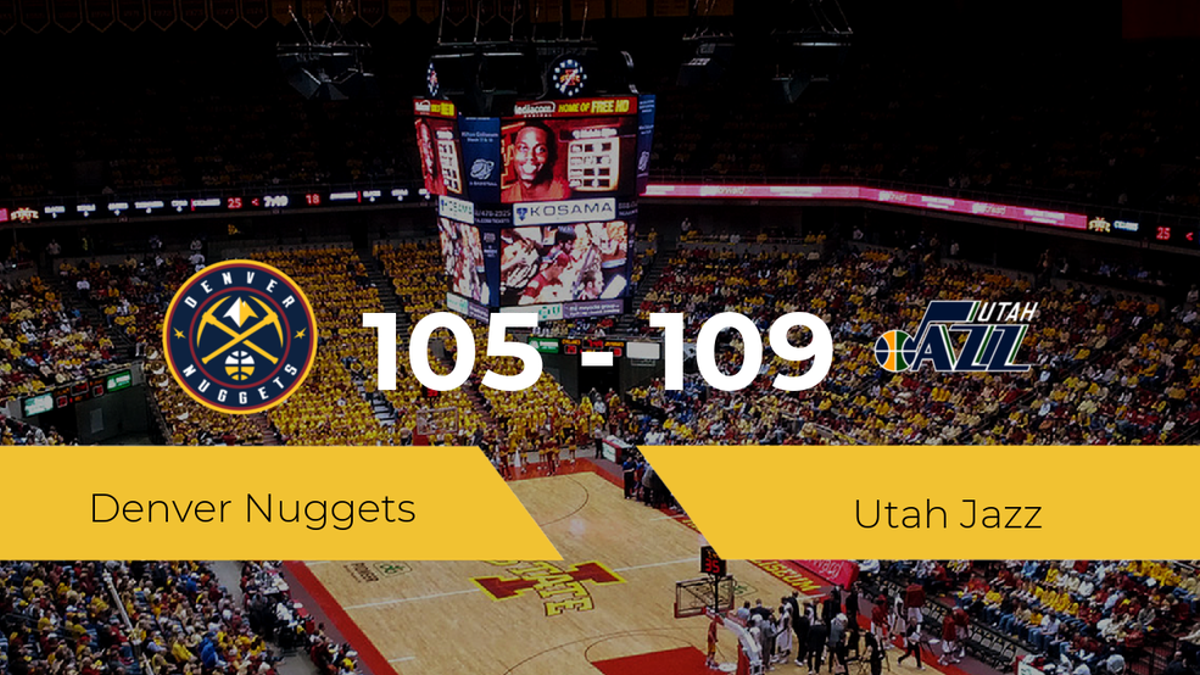 Utah Jazz se hace con la victoria contra Denver Nuggets por 105-109