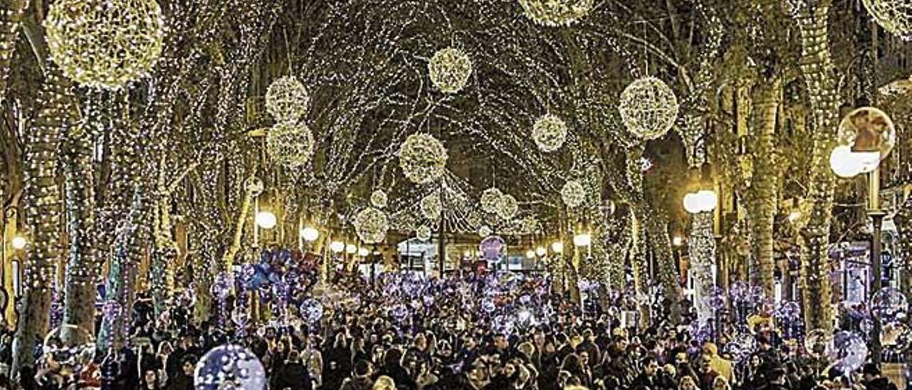 El encendido de la iluminación navideña del año pasado.