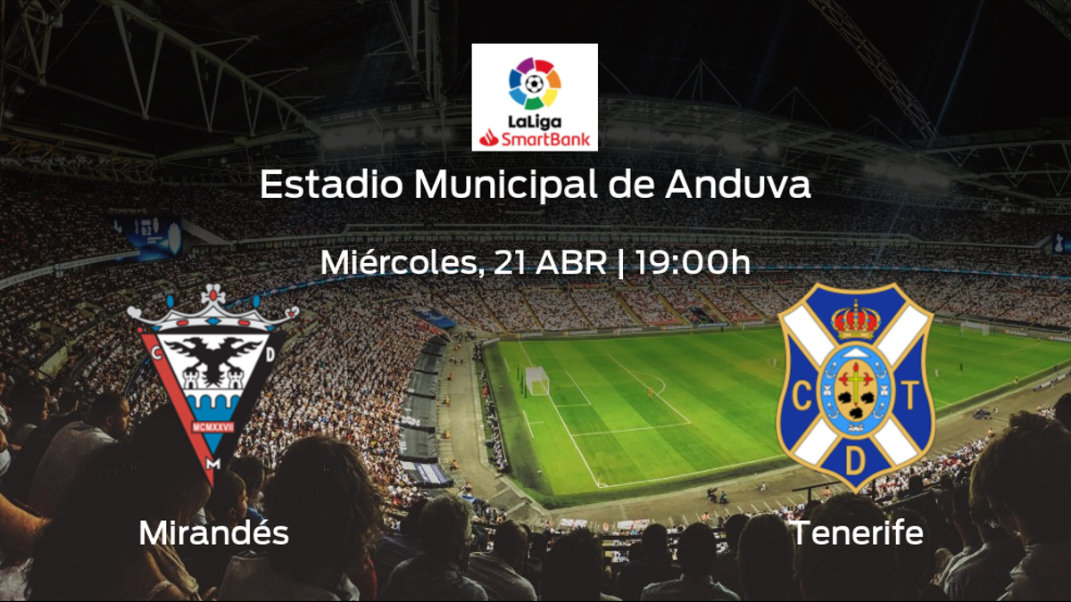 Previa del partido: el CD Mirandés recibe al Tenerife en la trigésimo segunda jornada