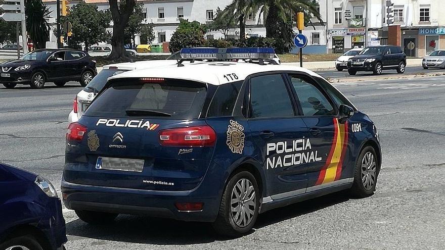 Coche patrulla de la Policía Nacional.