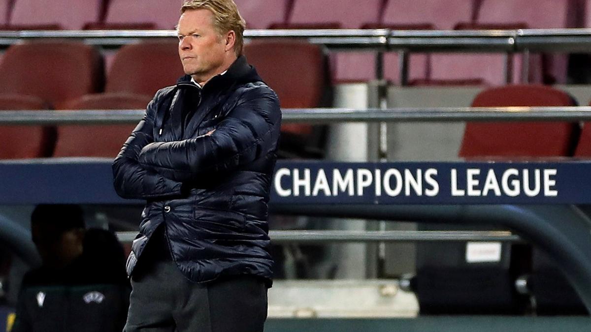 Ronald Koeman, durante el partido ante la Juventus